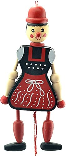 Marionetas de madera, juguetes de madera Margaretha para colgar en la marioneta con manos y pies movibles para padres e hijos, juguetes interactivos Marionetas de madera, juguetes de madera Margaretha para colgar en la marioneta con manos y pies movibles para padres e hijos, juguetes interactivos