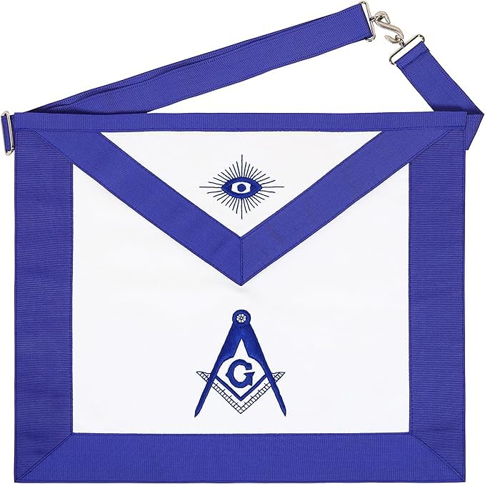 Masonic Blue Lodge Master Mason Apron with embroidery