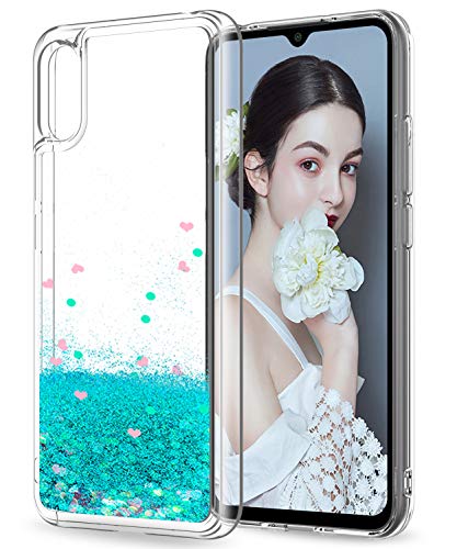 LeYi Funda Xiaomi Redmi 9A Silicona Purpurina Carcasa, Transparente Cristal Bumper Telefono Gel TPU Fundas Case Cover para Movil Redmi 9A ZX...