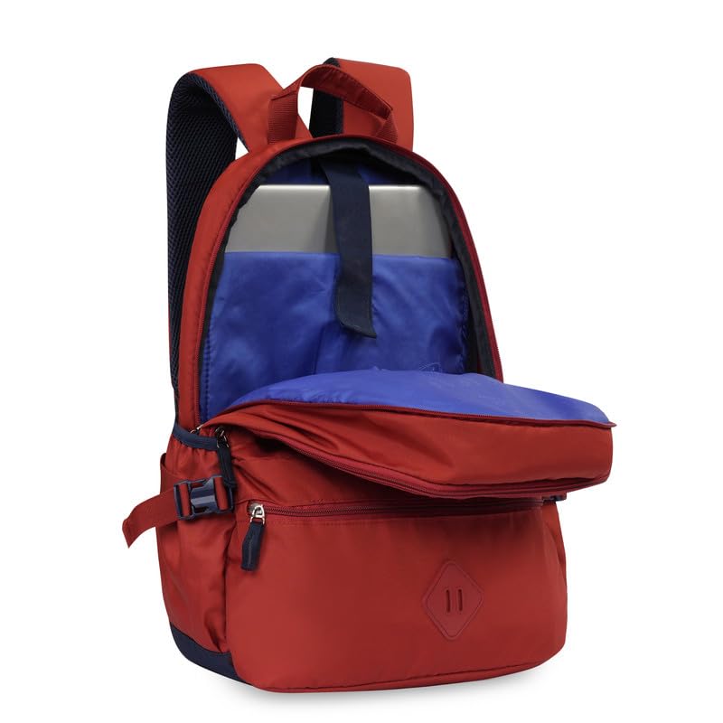 Image of United Colors of Benetton Mono 21L Laptop Backpack - Light Blue, Water-Resistant, Fits 14-inch Laptop, Padded Back & Straps, for Work, School & Gym