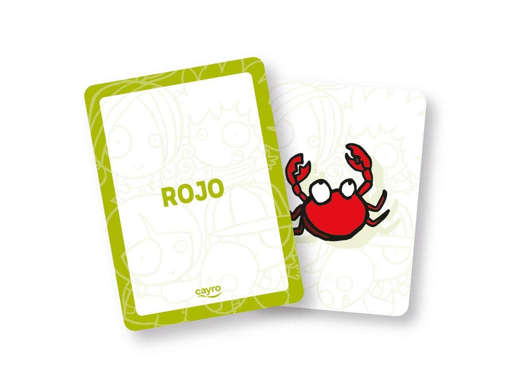 Cayro - Cartas Educativas para Aprender Formas y Colores - Cartas Divertivas para Niños - 50 Tarjetas