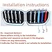 VaisbyTown Automotive Grille Inserts for BMW X1 2026-2023 U11 iX1(NOT for M35i,dual grille) 5-Beam, Front Grille Accessories