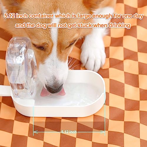 2-in-1 Dog Bowl & Water Bottle, Large Food Container for Dog Treats, Steak, Sticks, Bars - Portable Pet Dispenser for Hiking, Travel (Blue) - Image 6
