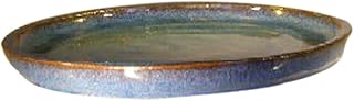 Bonsai Boy e3003 Ceramic Humidity & Drip Bonsai Tray44; Blue - Round