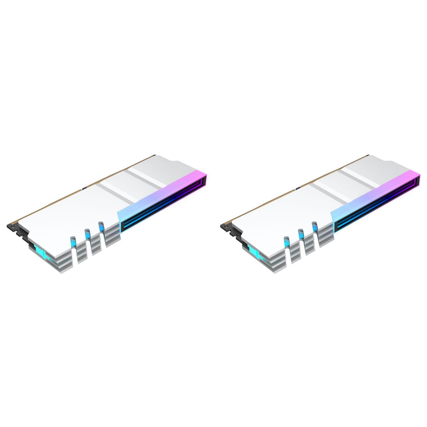 Mémoire radiateur DDR4 DDR5 ARGB pour refroidissement de RAM PC - 5