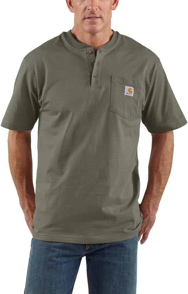 Carhartt Men's Workwear Pocket Henley Shirt (Regular and Big & Tall Sizes)