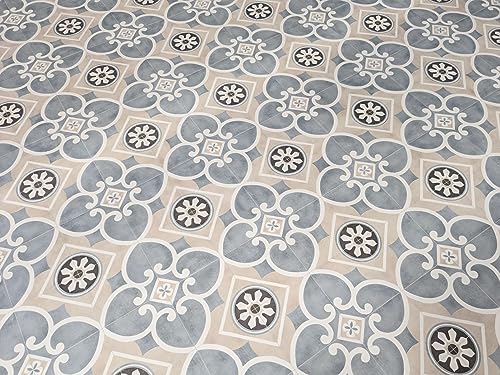PVC Bodenbelag Vinylboden in nostalgischer Retro Art, Zuschnitt (2m breit, 1m lang)
