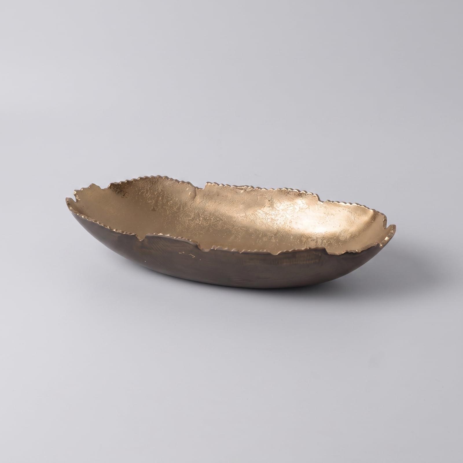 Cuenco con Borde Orgánico Artesanal, 31x17x7cm, Óvalo Pequeño