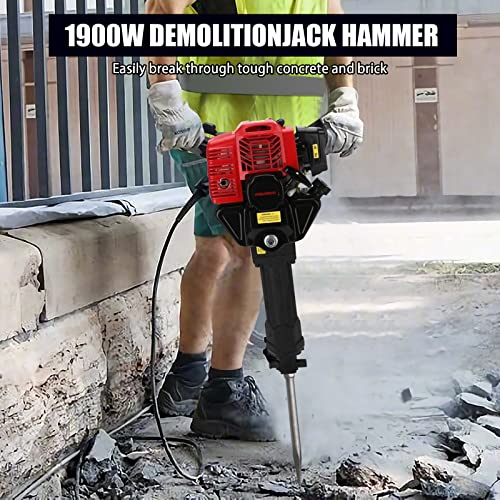 52CC Benzinhammer, 1900W Abbruchhammer Benzin Jack Drill Betonbrecher zum Graben von Bäumen Ausheben von Bodengestein… – Bild 3
