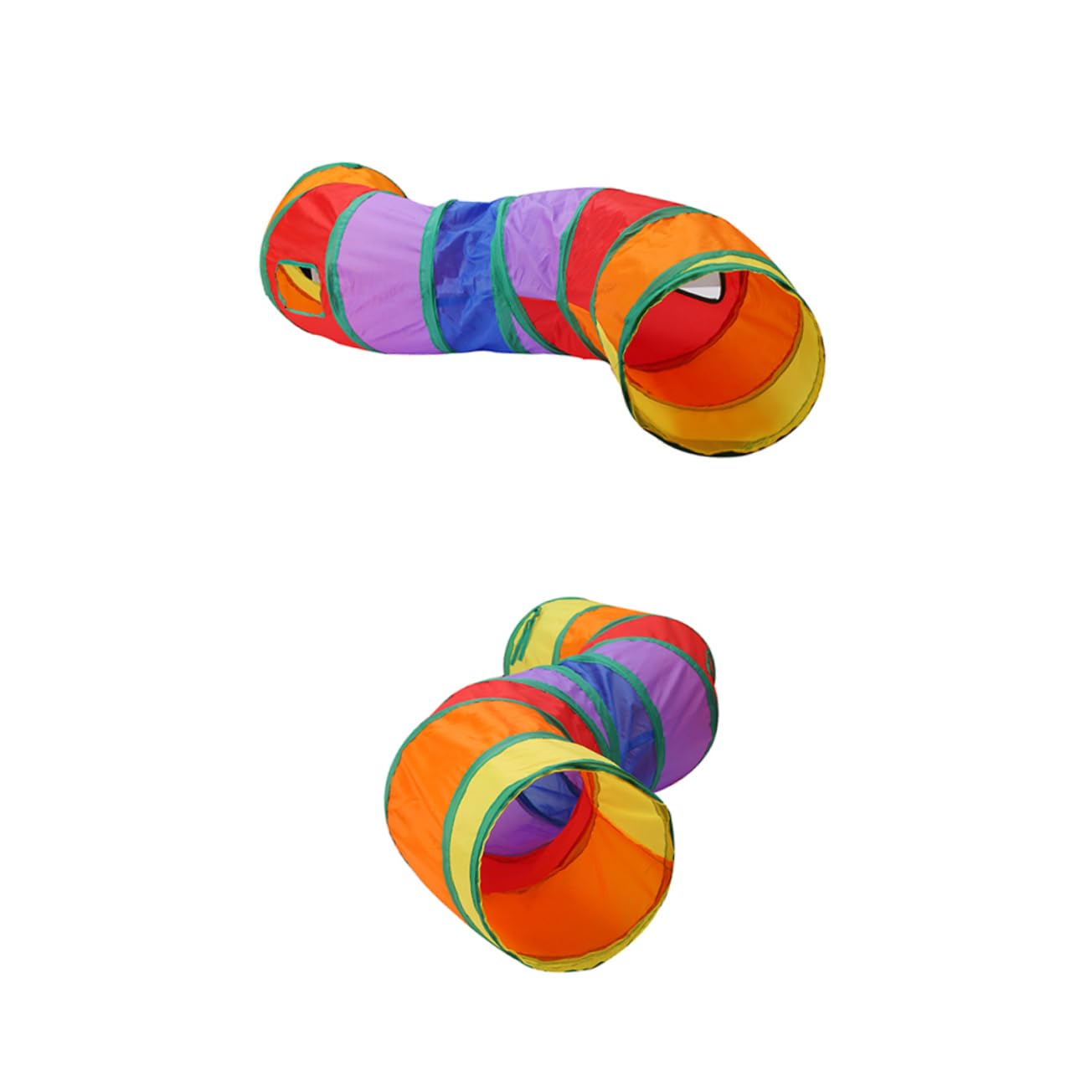 Yardwe 2stücke Rainbow Cat Tunnel Spielzeug Faltbarer Katzentunnel Bunten Farben Für Interaktives Für Katzen Und Kätzchen Leicht Und Platzsparend