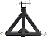 Vista 1 de Adaptador de enganche de remolque receptor de 3 puntos de 2 pulgadas de alta resistencia, compatible con remolques subcompactos de categoría 1