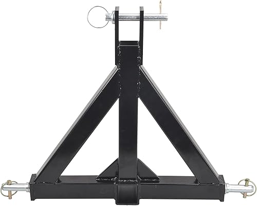 Adaptador de enganche de barra de tracción de remolque de 2 pulgadas y 3 puntos resistente para remolque subcompacto compatible con tractores de