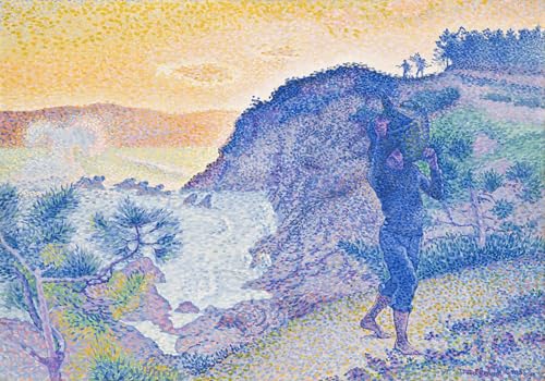 Affiche toile Le retour du pêcheur Henri Edmond Cross texture premium 60x90