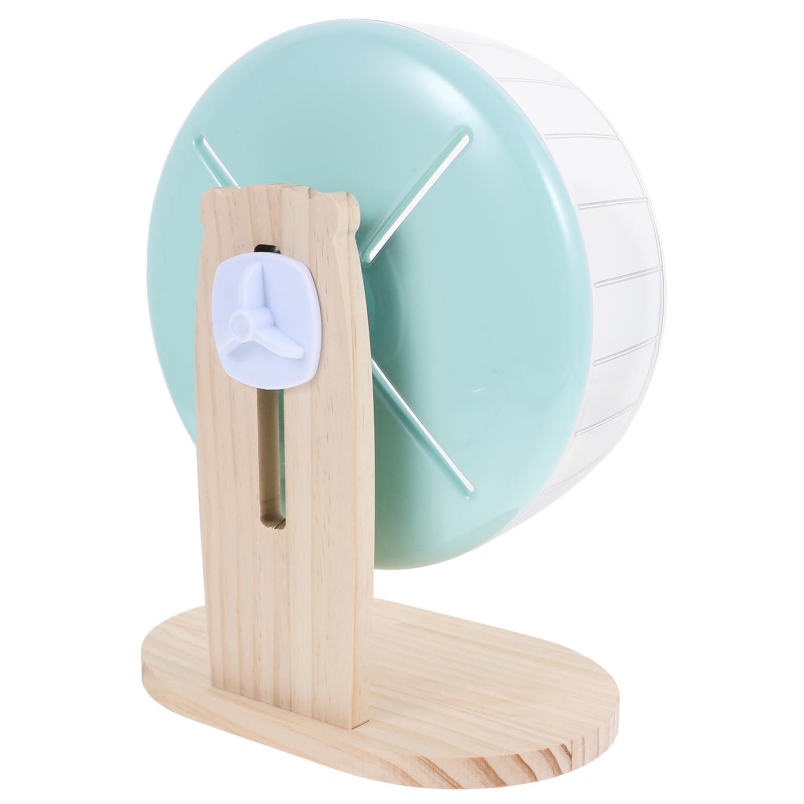 Mipcase Rueda De Ejercicio Silenciosa para Hámsters y Chinchillas con Soporte De Madera Accesorio para Jaulas De Pequeños Roedores como Ratones y Erizos Juguete Interactivo para Mascotas