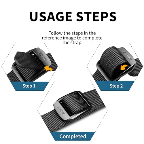 Belt for Men, Men Nylon Web Gift Belt 1.5"-Hiking Rigger Military Work-Quick Release, Automatic Slide Buckle3