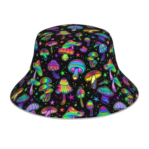 Image of Bucket Hat Beach Summer Sun Hat Reversible Fisherman Hats Double Sided Wearing for Women Men Boys Girls