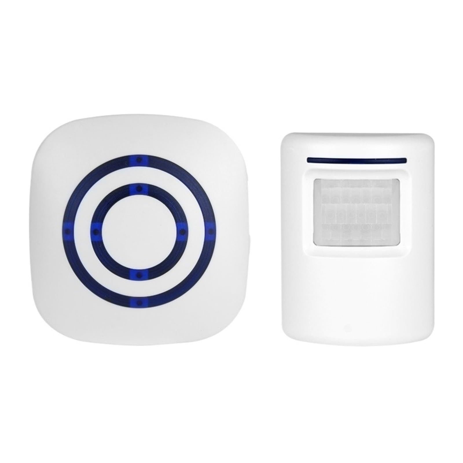 Sonnette sans fil capteur infrarouge PIR détecteur de mouvement système d'alarme domestique visiteur invite intelligente sonnette de porte Protection de sécurité d'entrée ( Color : 2 sensor 1 receiver