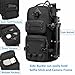 Uaskmeyt Sling Bag for Men, Tactical Sling Backpack Shoulder Crossbody Bag Waterproof Anti-Theft Travel Sports Bag Large Capacity for 12.9 inch Ipad (Black)