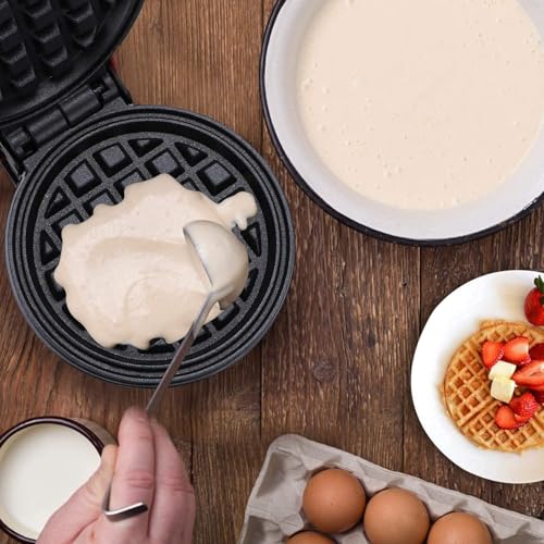 Image of Mini Waffle Maker Machine 3 In 1 Waffle Iron Home Appliances Kitchen Easy To Clean, 4 Inch, Perfect For Breakfast, Dessert, Sandwich, Pan Cakes, Other Snacks|Assorted - 350 Watts