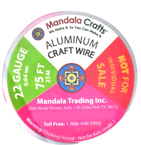 image for Mandala Crafts 22 Gauge Anodized Aluminum Craft Wire for Jewelry Makin