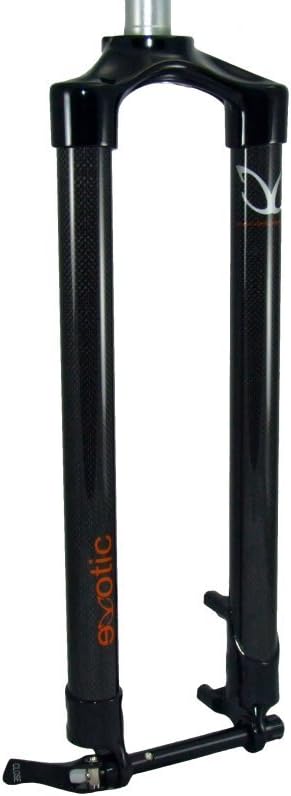 Exotic Rigid Carbon 3K Fork Includes 15mm Quick Release PM Disc 44.5 46.5 49.0cm