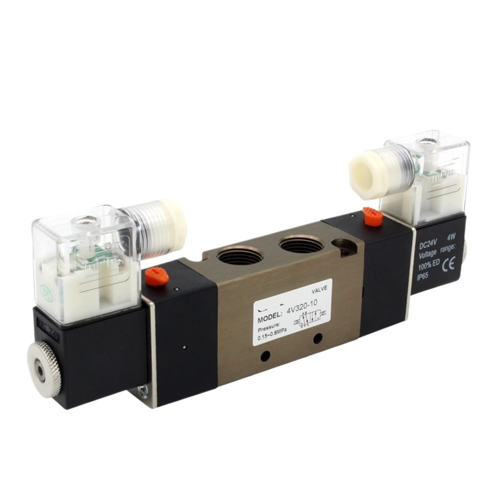 Vanne pneumatique 4V320-10 DC12V pour automatisation de système d'air