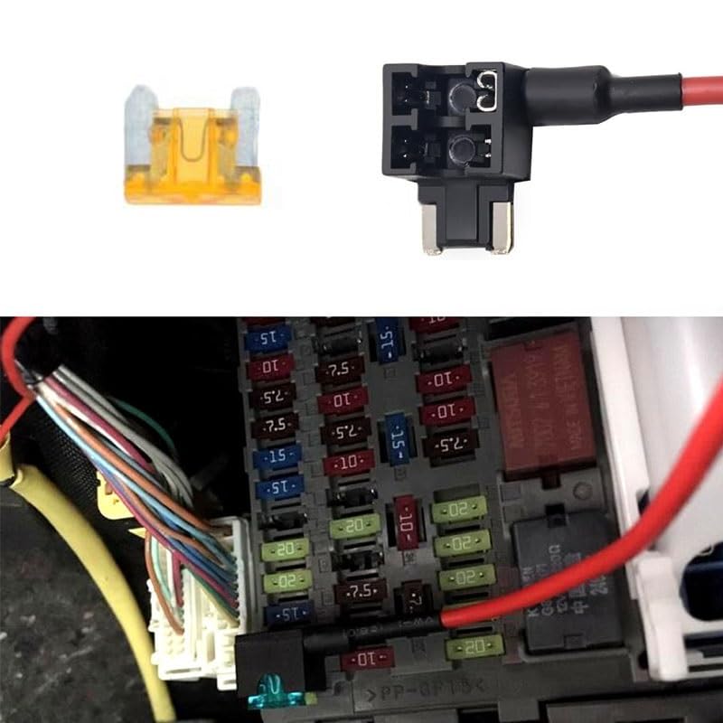 50 unidades de fusibles para auto y camión 5A, 7.5A, 10A, 15A, 20A, 25A, 30A en caja de plástico con clip miniatura 6
