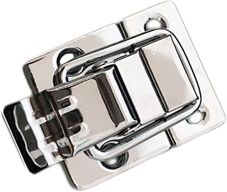 Hasps 6pcs Hasps Chest Lock Hasps and Locks Buckle Spring Lock Silver Mini X31 Spring Latch Latch Catches