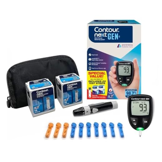 Ascensia CONTOUR NEXT GEN Blood Glucose Monitor All in One Kit + 20 Strips