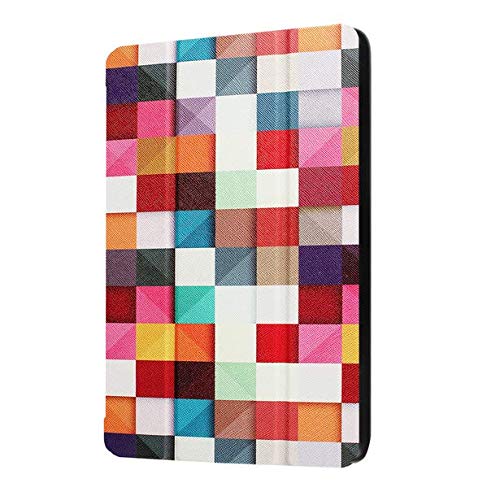 Painted 3-Folding Coque for Amazon Kindle Fire HD8 2017 Case Bracket Stand PU Cover Flip Case