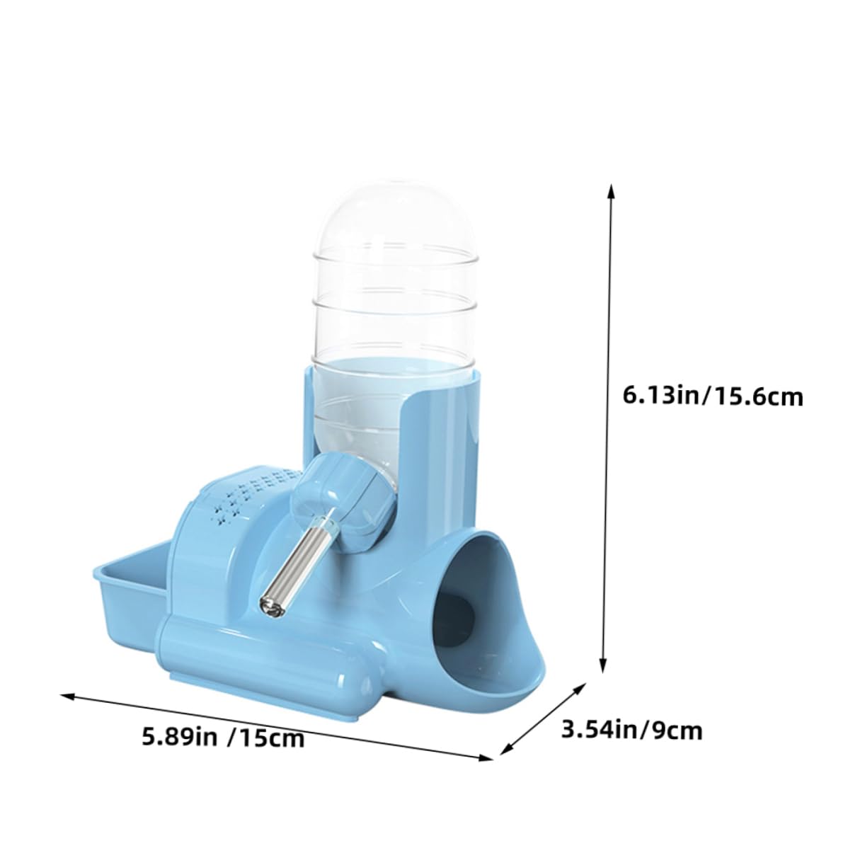 COLLBATH Feeder with Hideout Water Bottle Ideal for Hamsters Rabbits and Guinea Pigs Reusable Easy to
