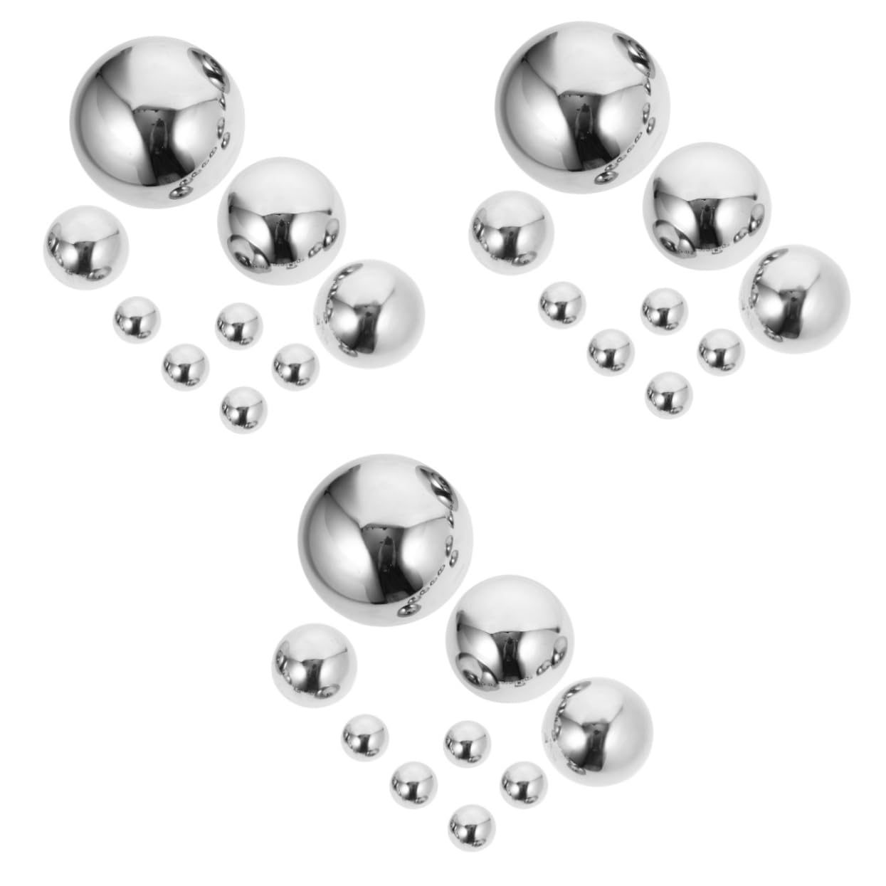 BESPORTBLE 27 STK Gartenspiegelkugel polierte Hohlkugel polierte glänzende Kugel Spiegelball blumenschmuck edelstahlkugel Reflektierende Halbkugel für den Garten halb reflektierender