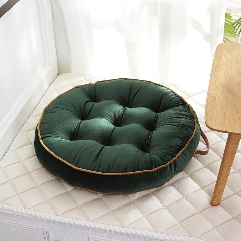 Miniatura 9 de Cojines redondos grandes para adultos, almohadas de suelo de lectura, cojines de meditación con asa para yoga, sala de estar, dormitorio, sofá