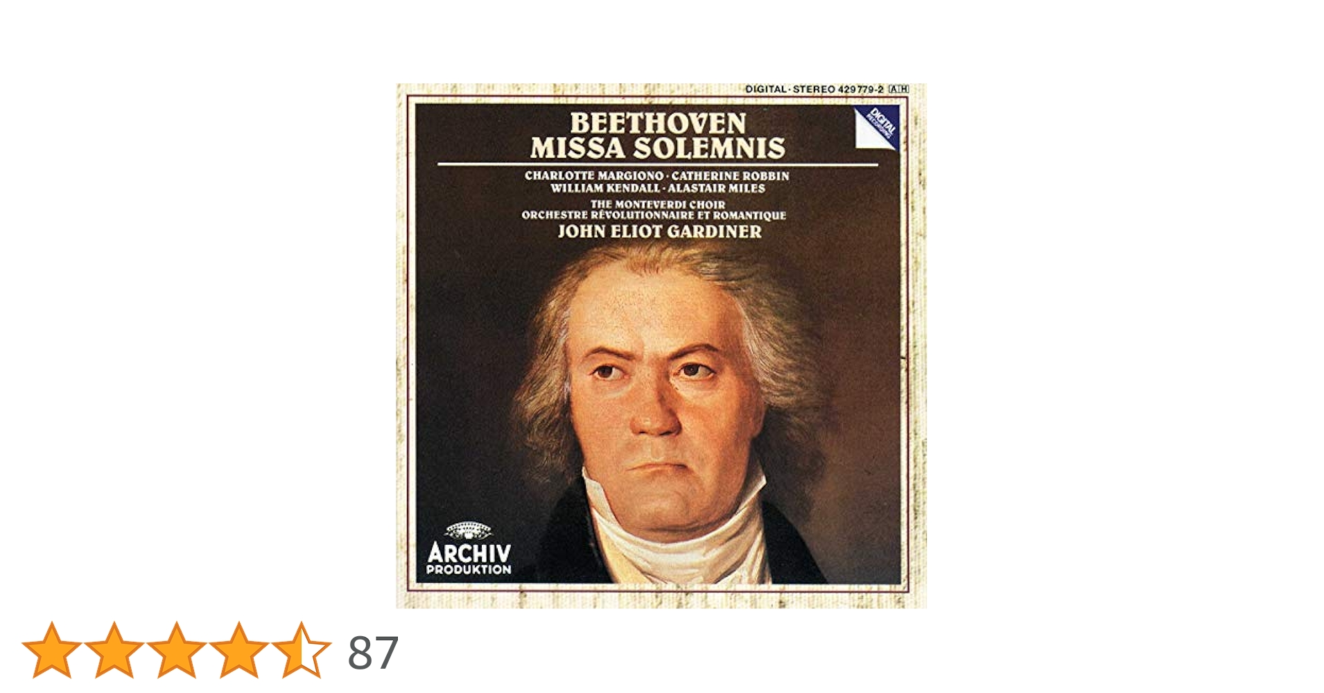 Amazon.co.jp: Missa Solemnis: ミュージック