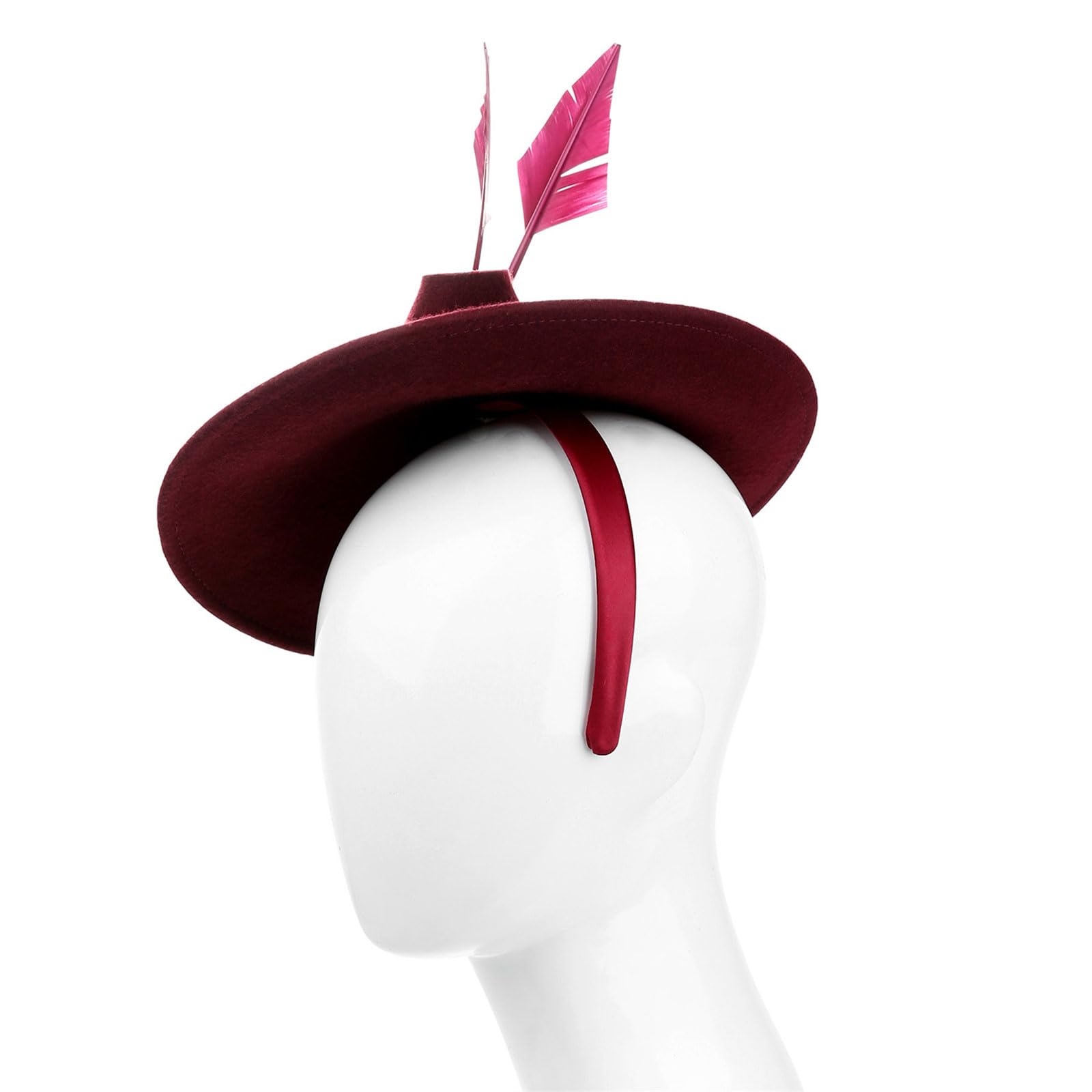 Cappello fascinator da donna per matrimonio, fascia vintage, per addio al nubilato, uso quotidiano