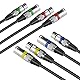 4Pack Dmx Kabel 3m 3 Pin XLR Kabel 3m, XLR Kabel Set 3 Poliges Dmx Signalverbindungskabel Dmx Light Cable, Dmx Lichtsteuerung Kabel Kanone für Dmx Controller Moving Head Bühnenscheinwerfer