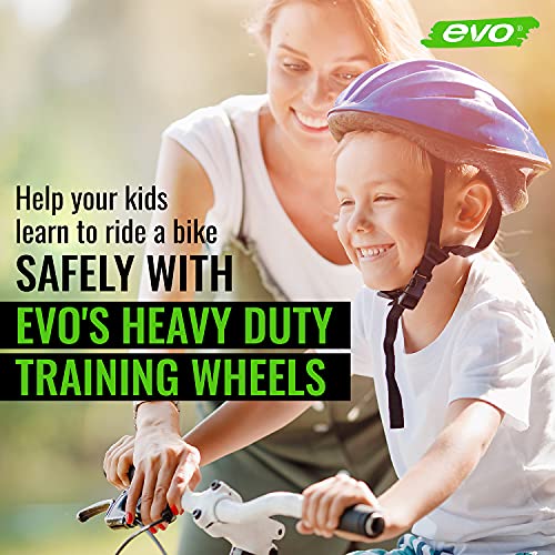 Evo Bike Training Wheels - Heavy Duty Kids Training Wheels For 16 18 20 Inch Bicycles - Safely Learn To Ride With Bicycle Training Wheels For Kids Bikes #TOP4