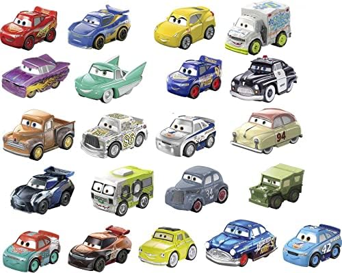 Disney and Pixar Cars Mini Racers 21-Pack of Collectible Die-Cast Toy Cars & Trucks Inspired by Movie Characters [Amazon Exclusive]