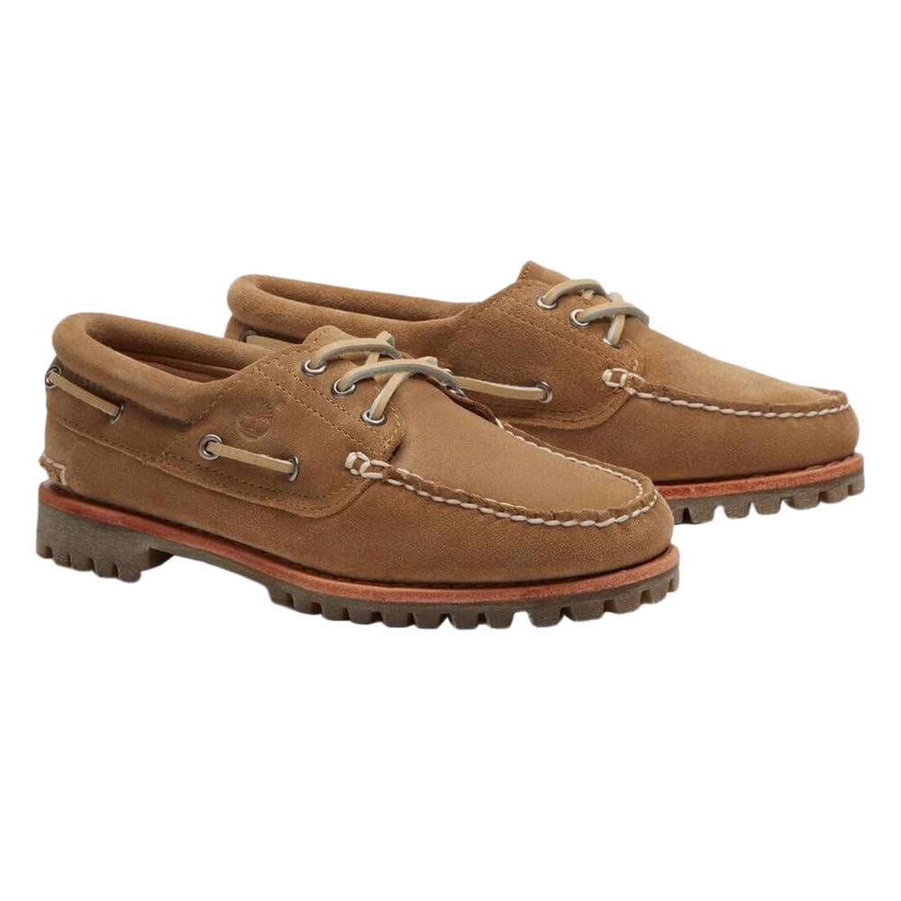 Timberland A2GNV Authentic Boat Mittelbeige Damenschuhe, Bootsschuhe mit Schnürsenkeln