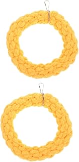 Mipcase 2pcs Hamster Swing Toy Pet Toy Hamster Accessories Handmade Decorative Accessories Bird Cage Accessories Pet Accessories Climbing Toy Small Bird Toys Hamster Toy Cotton Rope