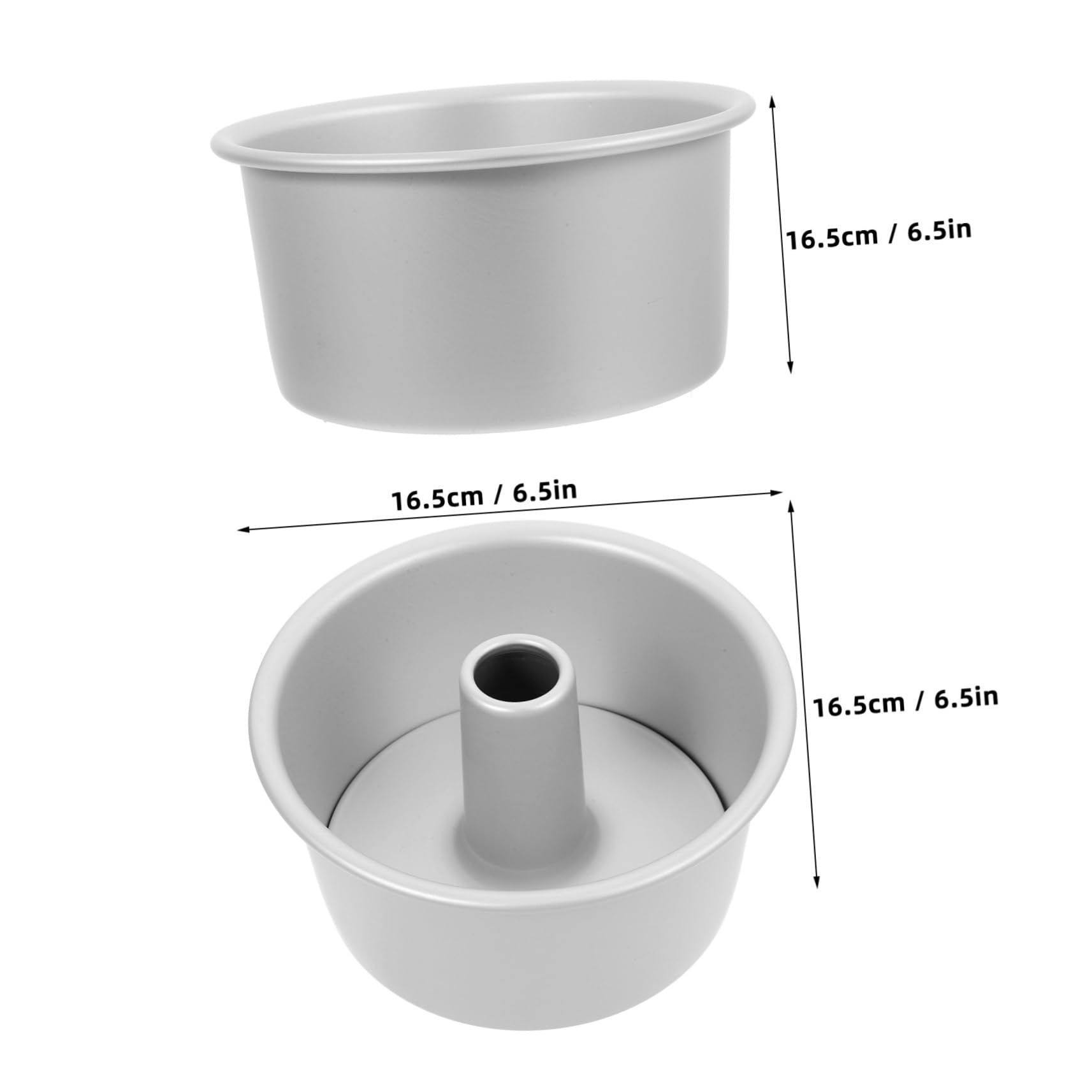 Cabilock 1Set Round Cake Pan with Removable Bottom High Sided Cake Mold for Baking Nonstick for Even Heat Distribution for Home and Bakery Use