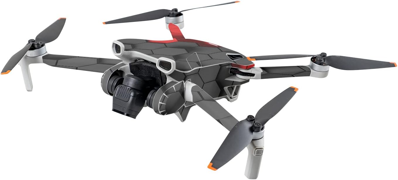 MightySkins Skin Compatible with DJI Mini 3 - Two-Tone Hex | Protective, Durable, and Unique Vinyl Decal wrap Cover | Easy to Apply | Made in The USA