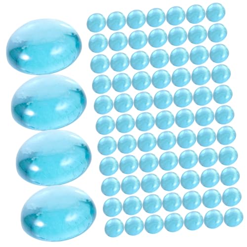 GOOHOCHY Glass Macadam Fish Tank Decor Unique Landscape Stones for DIY Projects