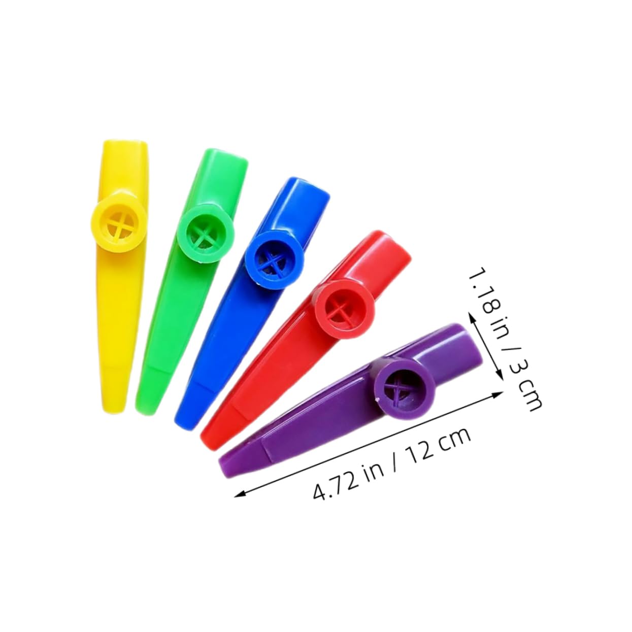 HANABASS 1 Set Kazoo Musical Instruments Educational Percussion for Membranes Included Plastic Kazoos for Early Music Learning and Creative Play