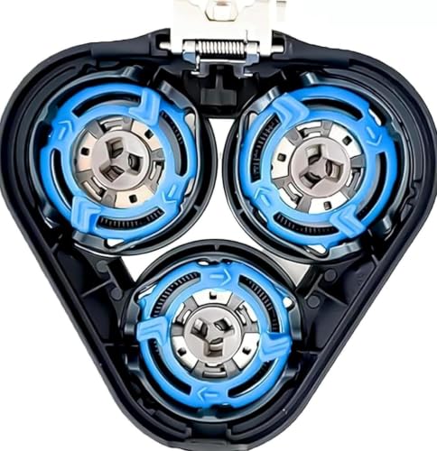 SH50 Replacement Blade Heads Compatible with Ph-ilip Series 5000 Electric Shavers fit AT8xx/AT7xx/PT8xx/PT7xx Replacement Heads Quick Installation (S5xxx Round Case Models Only Not Pentagonal Case)