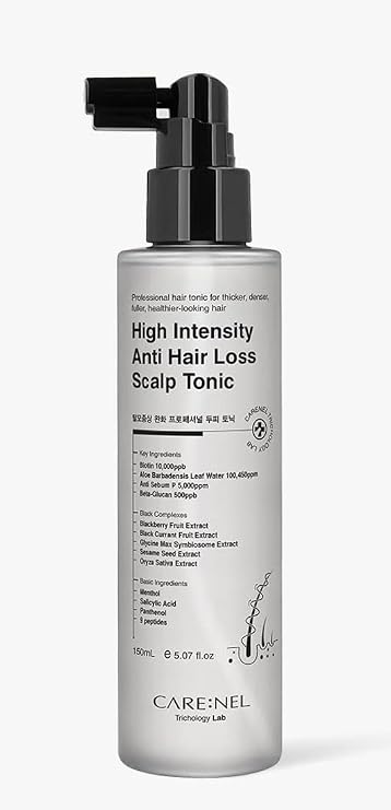 CARENEL Scalp Tonic Spray with Biotin 10,000ppb - Age-Defying Volumizing Hair Mist for Thinning Hair - Cool Refreshing Scalp Care with Panthenol & Beta-Glucan, Safe for Sensitive Scalp, 5.07 fl.oz
