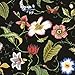 NextWall Summer Garden Floral Botanical Peel and Vinyl Stick Wallpaper (Jet Black) - One