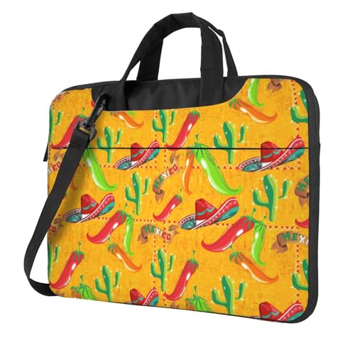 Maletín para ordenador portátil acolchado contra golpes con diseño de cactus