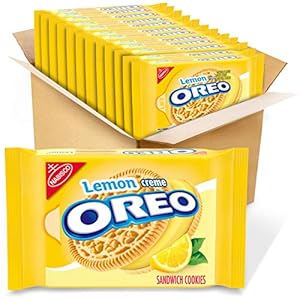 OREO Lemon Creme Sandwich Cookies, 12 – 15.25 oz Packs