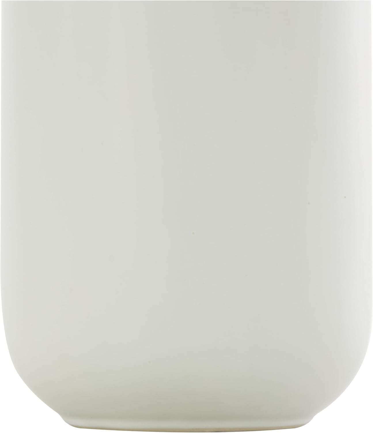 CosmoLiving by Cosmopolitan Ceramic Decorative Vase Centerpiece Vase with Abstract Gold Melting Drips, Flower Vase for Home Decoration 5" x 5" x 14", White